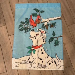 Vintage Disney 101 Dalmatiner Weihnachten Flagge Banner - Bild 1 von 7