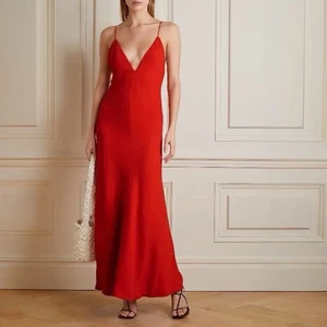 Vestido de crepé con cuello en V STELLA MCCARTNEY IT40 NUEVO CON ETIQUETAS - Imagen 1 de 11
