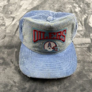 Houston Oilers Vintage New Era Cap 90's Snapback Corduroy NFL Hat - Picture 1 of 10