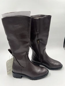 Amazon Essentials Kniehohe Reitstiefel Dunkelbraun Damengröße 5,5 Neu - Bild 1 von 11