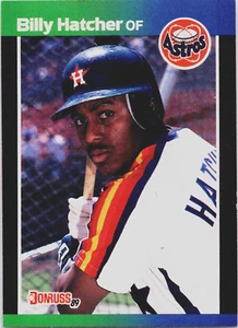 Billy Hatcher Lot of 11 Baseball Cards 1988-91 Astros Vintage Asst Brands Listed - Picture 1 of 22