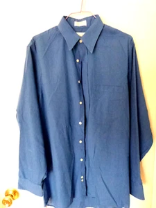 Men's Geoffrey Beene dress shirt Made in USA, Sz. 15.5, slv 34/35 Royal Blue - Picture 1 of 6