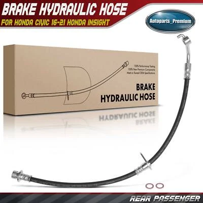 Rear Right Brake Hydraulic Hose for Honda Civic 2016-2021 Honda Insight 19-21 - Image 1 of 4