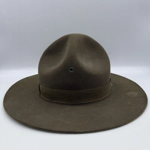 Vintage Rare John B. Stetson Company Nutria Quality Fur Felt Campaign Cowboy Hat - Picture 1 of 18