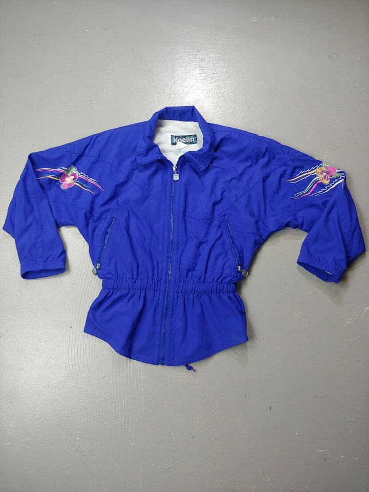 Chaqueta Kaelin Cortavientos Ligera Cremallera Mujer XS Flor Bailarina esquí nieve concha De Colección Foto 1 de 4