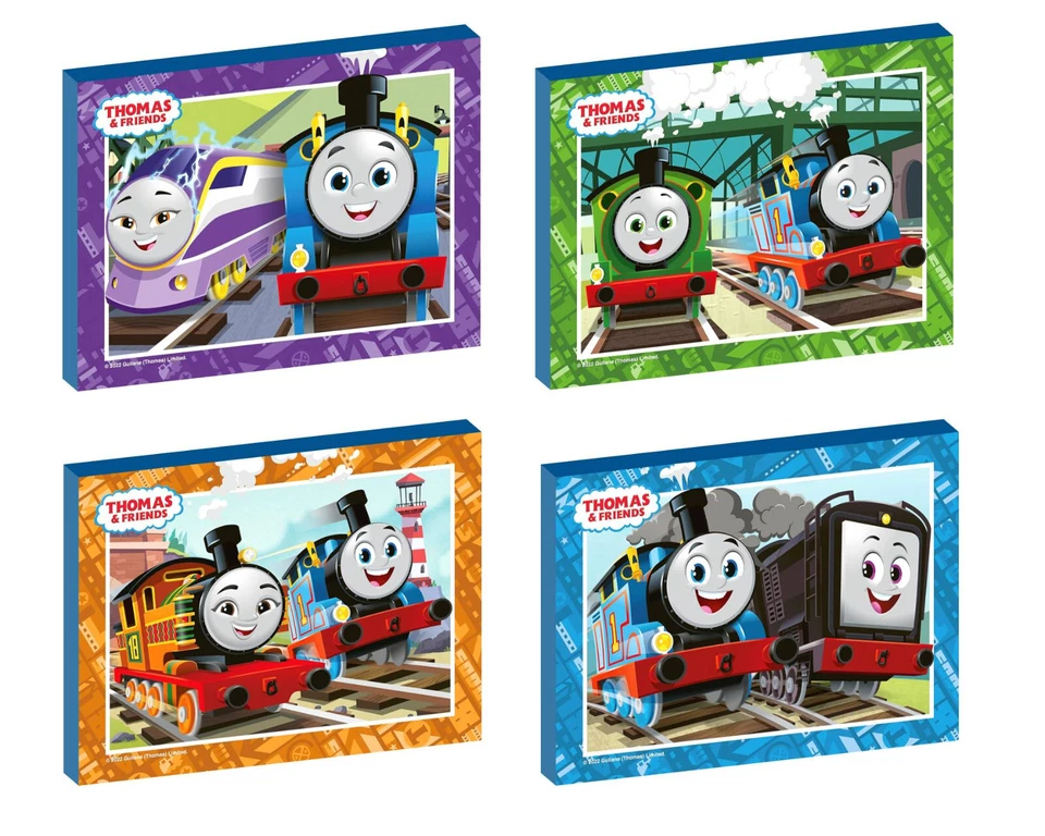 THOMAS AND FRIENDS  SET OF 4 WALL ART PLAQUES/CANVAS PICTURES - Image 1 of 1