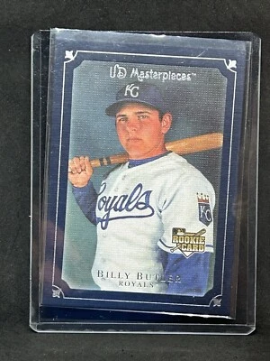 Billy Butler 2007 Upper Deck Masterpieces Rookie #83 Deep Blue Linen/75 B6 Foto 1 de 2