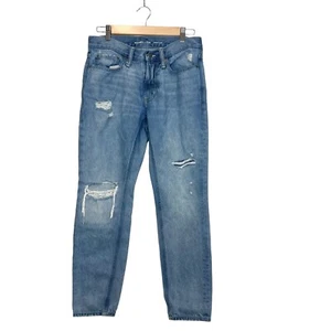 Old Navy Herren Jeans Straight Taper Blau Distressed Classic Denim Größe 29x30 - Bild 1 von 10