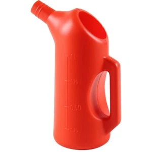 Ölkanne Messbecher Einfüllkanne Messkanne Wasser Kanne ORANGE 1L 1Liter - Bild 1 von 1