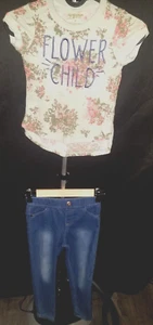 Size:5T /Brand:Arizona Jeans T-shirt & Size:6 /Brand:Nanette Lapore Kids jeans - Picture 1 of 7