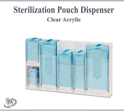 Dental Medical Acrylic Sterilization Pouch Dispenser, Ea Cont Holds 200 Pouches - Image 1 of 2