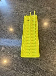 Snap On ka383frvz 3/8 sae post 3 row socket tray hi viz yellow - Picture 1 of 6