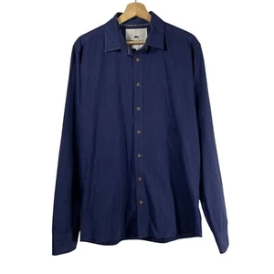 Camisa Moods of Norway Para Hombres Mezcla de Lana Anders Vik Contraste Piping Azul Talla L - Imagen 1 de 6