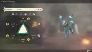 Pokemon Legends Arceus PLA - Shiny Max Effort Levels Alpha Umbreon - Picture 1 of 4
