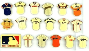 1985 MLB Team Jersey Pin Choice Swinging Clasp - Peter David sfg129/131 - Picture 1 of 19