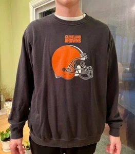 Vintage Majestic Cleveland Browns NFL Pullover  Sweatshirt Mens Size L - Picture 1 of 6