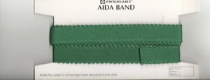 AIDA BAND - Green colour - 2.5cm wide - Zweigart - (7002.6/90)(1848) - Picture 1 of 1