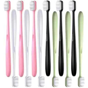 Soft Micro Nano Toothbrush Extra Manual Ultra Bristled With 20000 Soft 12 Pack - Picture 1 of 8
