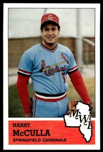 1983 Fritsch Springfield Cardinals Harry McCulla Springfield Cardinals #17