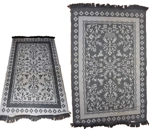 Alfombra Oushak vintage hecha a mano, alfombra turca, alfombra bohemia, alfombra antigua 3x5 - Imagen 1 de 10