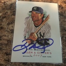 Doug Mientkiewicz Signed 2007 Topps Allen & Ginter Auto New York Yankees 
