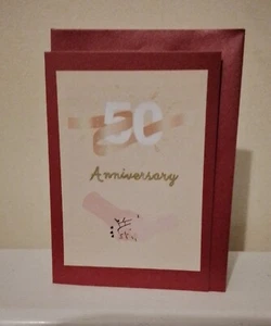 50th anniversary card for couple , contains free envelope. - Picture 1 of 1