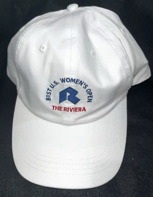 Gorra de golf 81st U.S. abierta para mujer miembro de la USGA blanca Peter Millar NUEVA The Riviera Foto 1 de 4