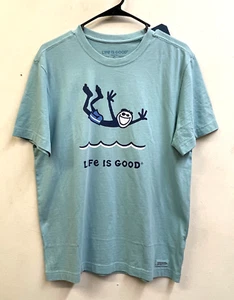 Unisex Neu Small Life is Good Schwimmer Tauchen T-Shirt - Bild 1 von 4