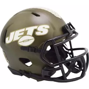 New York Jets 2022 Riddell Salute To Service Mini Football Helmet - Picture 1 of 1