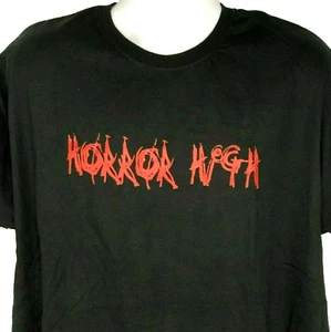 Horror High Mens T-Shirt Black size XL Frantic Font Unworn NOS 90s-2000 - Picture 1 of 4