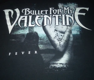 Vtg BULLET FOR MY VALENTINE TOUR T-SHIRT XL Black Fever - Picture 1 of 6