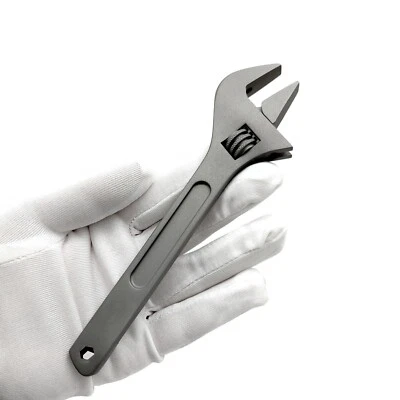 Rison Titanium Wrench Adjustable Wrench Metal Wrench  Multi-Tool Ti EDC Wrench - Image 1 of 4