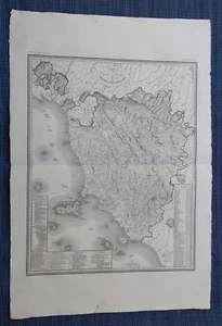 157 ZUCCAGNI ORLANDINI 1845 CARTA IDROGRAFICA GRANDUCATO TOSCANA cvMP17/11/17 - Picture 1 of 1
