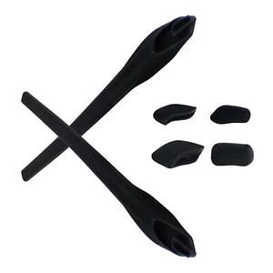 Hawkry Kits Replacement Earsocks & Nose Pieces For-Oakley Flak 2.0 -Black - Picture 1 of 4