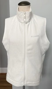 Columbia - Women's Full Zip Fleece Vest - White / Cream - Size Medium - Picture 1 of 8
