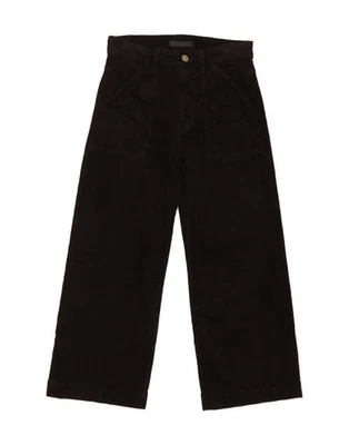 7 FOR ALL MANKIND Womens Straight Corduroy Trousers W27 L23 Black Cotton AX10 - Image 1 of 3