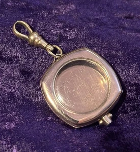 Small Antique SWC Co. 20 Year 12K GF Gold Square Pocket Watch Case - Size 12 - Picture 1 of 9
