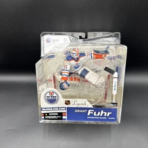 McFarlane NHL Grant Fuhr Edmonton Oilers White Jersey Legends Series 2 Figure - Picture 1 of 9