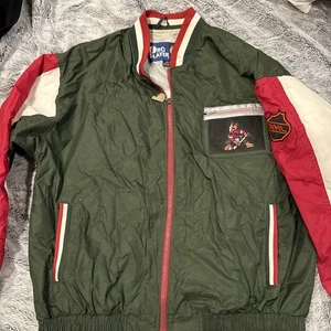 VINTAGE Phoenix Coyotes Jacket Pro Player Fleece Windbreaker Size MEDIUM - Picture 1 of 9