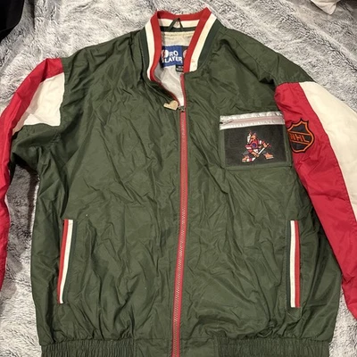 VINTAGE Phoenix Coyotes Jacket Pro Player Fleece Windbreaker Size MEDIUM - Image 1 of 4