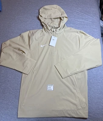 Nike 1/2 Zip Windbreaker Hooded Coaches Jacket Yellow FJ9545-783 Men’s Sz M NWT - Image 1 of 4