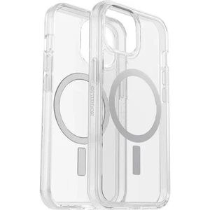 O-OtterBox Symmetry+ MagSafe Apple iPhone 15 6.1" Case Clear, Antimicrobial - Foto 1 di 1
