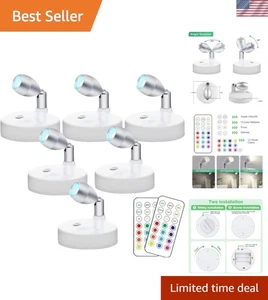 Battery Operated Puck Light Set - Picture 1 of 9