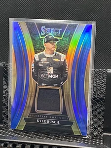 Kyle Busch  2025 Select Racing Selective Swatches - Blue Prizm #5/35 - Picture 1 of 2