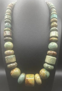 Jay King Desert Rose Trading Royston Turquoise Sterling Silver Necklace - Picture 1 of 8
