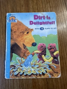 DIRT IS DELIGHTFUL Bear in the Big Blue House Vintage Board Book 1999 - Foto 1 di 10