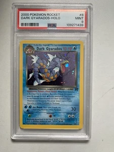 Pokemon Dark Gyarados Holo 8/82 - PSA 9 Mint - Team Rocket 2000 WOTC New Cert - Picture 1 of 2