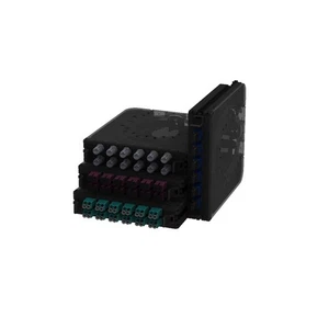 Belden FC4X12LDFS 12 ports 24 fibres LC duplex fibre optique cassette d'épissure OM4 - Photo 1/1