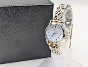 Omega De Ville 511.0508 Señoras Cuarzo Dos Tonos Pulsera Plata Dial 21 mm y426 - Imagen 1 de 16