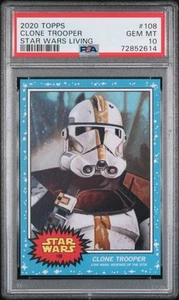 Tarjeta Topps 2020 Star Wars Living Set #108 Clone Trooper PSA 10 gemas como nueva PR 1.257 - Imagen 1 de 2